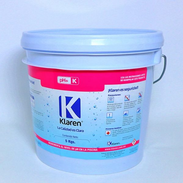 Klaren pH+ Químico - Alcalinidad Para Albercas 5Kg